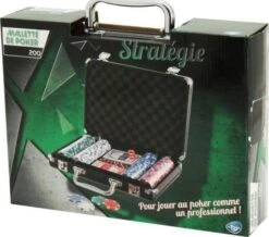 MALLETTE POKER 200 JET + CARTES
